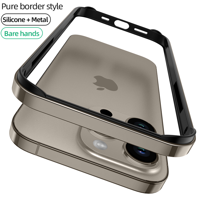 Tech Accessories Iphone - Natürliche Titan Grau Bumper Fall Für