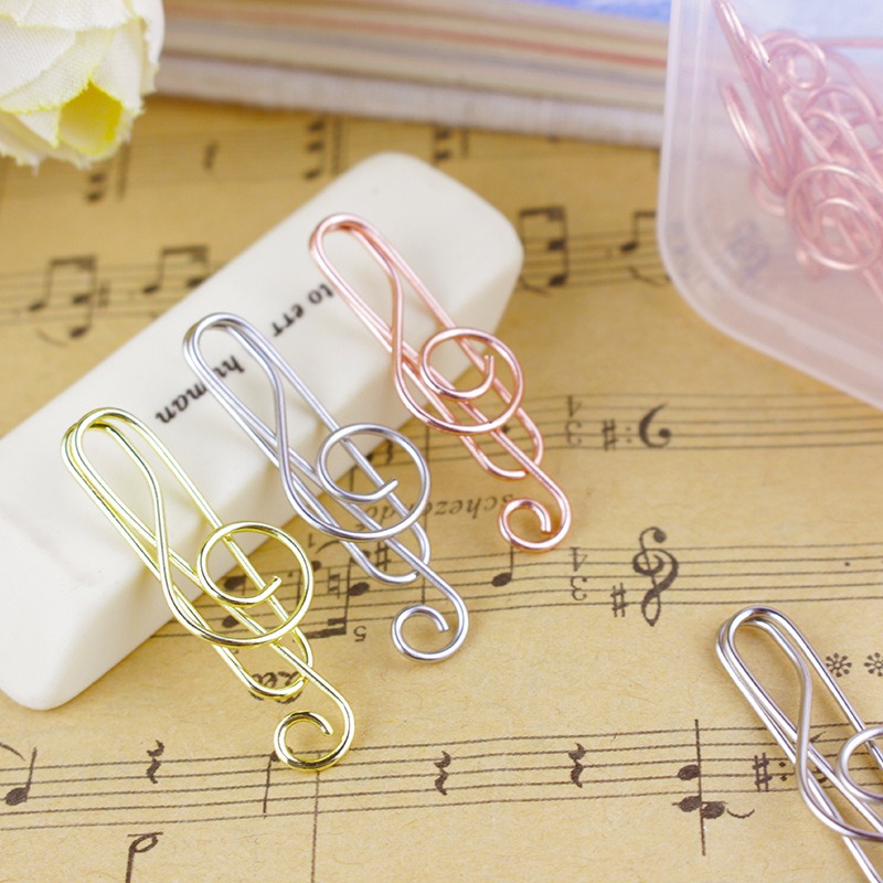 Tech Office Accessories - 10 teile/schachtel Musik Note Geformt Büroklammern