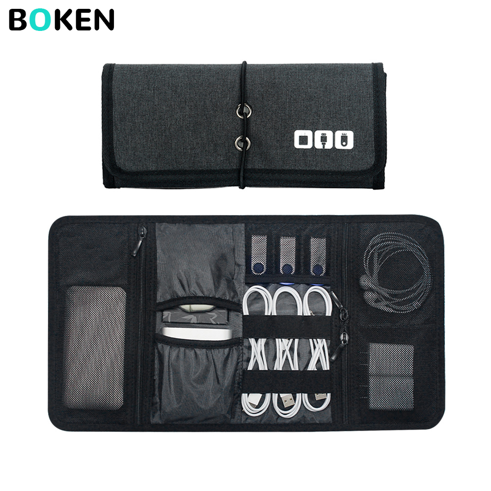 Tech Office Accessories - Tech-Organizer-Tasche Kabelaufbewahrung Reise-Elektronikzubehör-Beutel für Ladegerät Powerbank