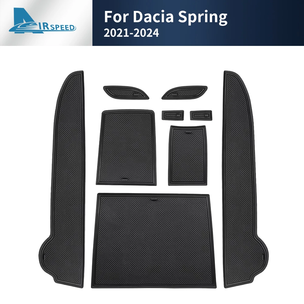 Tech Accessories Renault - Anti-Rutsch-Schlitzmatte für Dacia Spring Electric 2022