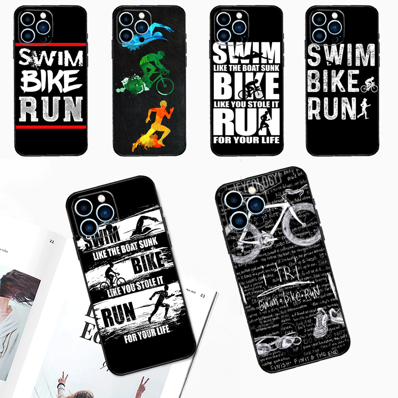 Tech Accessories Iphone - Schwimmen Bike Run Triathlon Fall Für
