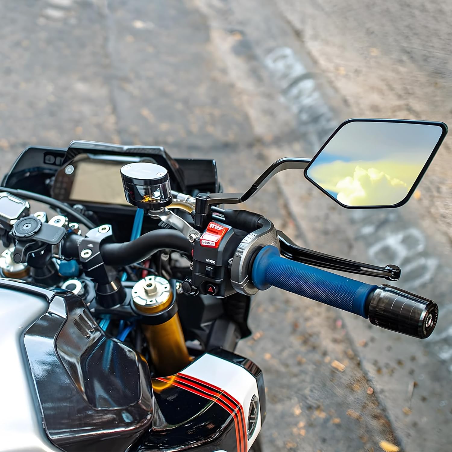 Xmax Tech Max Accessories - Motorradspiegel Stealth max Spiegel-Kits zum Drehen