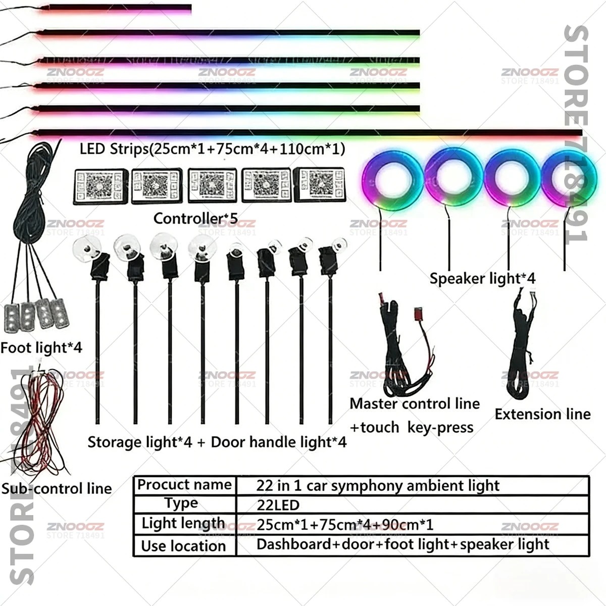 22in1 RGB Auto Innen Acryl Aut – Tech Accessories Renault Bewertung und Preis
