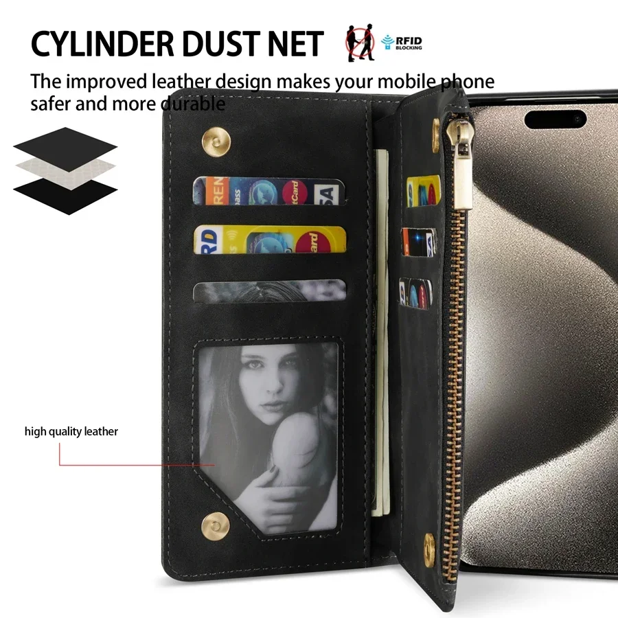 Brieftasche Multi-karte Zipper – Tech Accessories Iphone Bewertung und Preis