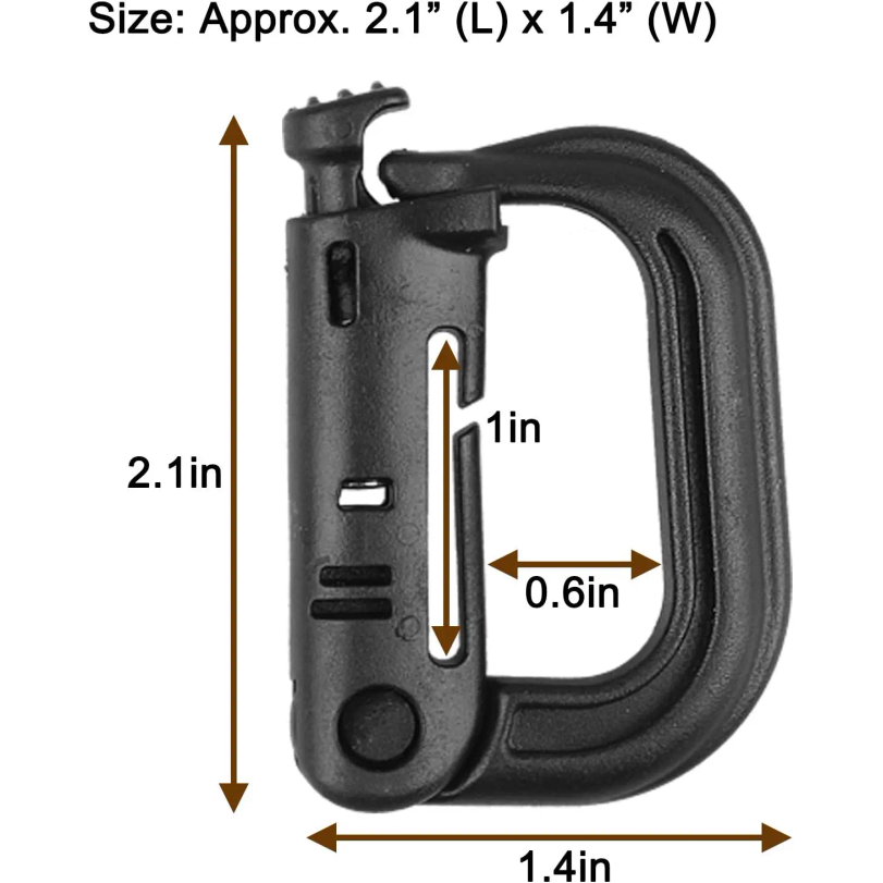 5 Stück Kunststoff-D-Ring-Kara – Tech Accessories Pouch Bewertung und Preis